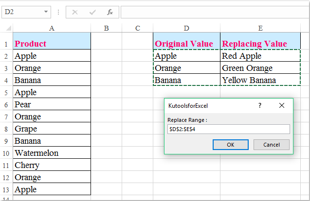 find and replace excel for mac